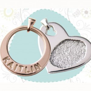 Personalised Jewellery featuring your loved ones Name or Touch.