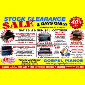 Stock Clearance Sale