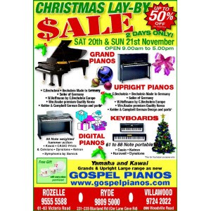 GOSPEL PIANOS