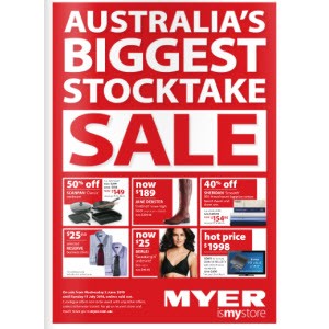Womens clothing on sale at Myer Stocktake Sale