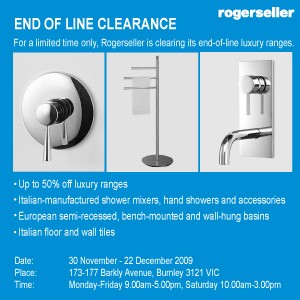 END OF LINE CLEARANCE