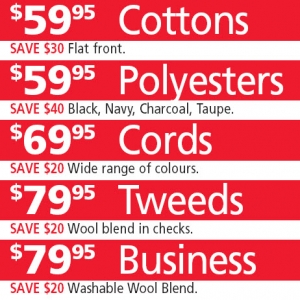 Mens Trouser & suit clearance
